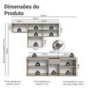 Ver imagem 3 de Armário de Cozinha Completa 240 Cm Suspensa Crema Nice Madesa 07