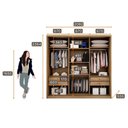 Ver imagem 3 de Guarda Roupa Casal Medelim com Espelho e Cômoda Seul Cumaru 23 - Novo Horizonte