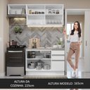 Ver imagem 7 de Armário de Cozinha Compacta 180cm Branco Glamy Madesa 09