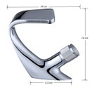 Ver imagem 3 de Torneira Banheiro Cascata Monocomando Luxo Cromada