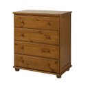 Ver imagem 2 de Comoda em Madeira Francesca 014 04 Gavetas - (imbúia Claro Fosco)
