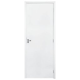 Kit Porta Pronta 214x87cm Fechadura Interna Sólido Acabado Germano - 1