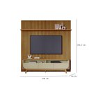 Ver imagem 3 de Painel Piso Teto New Guaporé com Rack Bancada Selene New Luna Ambiente Cumaru Opala - Madetec