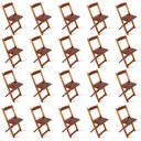 Ver imagem 1 de Kit 20 Cadeiras Dobrável Madeira Padrão Imbuia Cor: Marrom