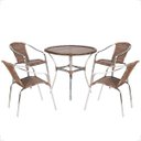 Ver imagem 1 de Conjunto Cadeiras Maresia Mesa Borda Trama Central Jaridm Piscina Varanda Realize Decor