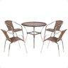 Conjunto Cadeiras Maresia Mesa Borda Trama Central Jaridm Piscina Varanda Realize Decor - 1