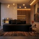 Ver imagem 1 de Sofá 2 Lugares Orgânico Curvo Feijão Palazzo Boucle Almofadas Sofá na Caixa Sala Recepção