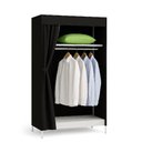 Ver imagem 1 de Guarda Roupa Portatil Armario Arara Cabideiro Prateleira Organizador Praia Camping Desmontavel