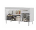 Ver imagem 3 de Balcão Gabinete 1,19 Dacheri Copa sem Tampo Branco/branco