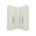 Ver imagem 2 de Guarda Roupa Modulado de Canto Oblíquo 5 Porta com Cabeideiros Bellagio Casa 812