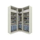 Ver imagem 3 de Guarda Roupa Modulado de Canto Oblíquo 5 Porta com Cabeideiros Bellagio Casa 812