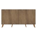 Ver imagem 3 de Aparador Buffet 4 Portas Retrô Veneza Multimóveis V3556 Rustic/Natural Rustic/Natural
