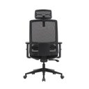 Ver imagem 5 de Cadeira de Escritório Presidente Encosto de Cabeça e Lombar Cor:preto