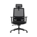 Ver imagem 3 de Cadeira de Escritório Presidente Encosto de Cabeça e Lombar Cor:preto