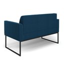 Ver imagem 7 de Sofá 2 Lugares Namoradeira Industrial Preto Marisa Bouclê Azul D03 - D’Rossi