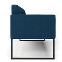 Ver imagem 6 de Sofá 2 Lugares Namoradeira Industrial Preto Marisa Bouclê Azul D03 - D’Rossi