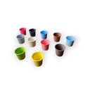 Ver imagem 3 de Kit 11 Vasinhos Suculenta Colorido Mini Vaso Plástico Flor Decoração.
