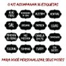 Pote Tempero Kit 12 Potes+16 Etiquetas Adesivas Porta Condimento Cr270 - 3