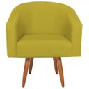 Ver imagem 2 de Poltrona Decorativa Jade Design Moderno Sala de Estar Quarto Escritório Confortável Luxo Pés Palito
