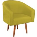 Ver imagem 5 de Poltrona Decorativa Jade Design Moderno Sala de Estar Quarto Escritório Confortável Luxo Pés Palito