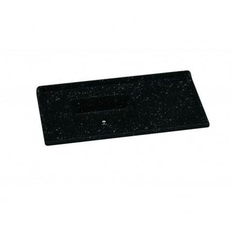 Tampo Para Pia De Cozinha Rorato Marmoplan 100 Cm Preto