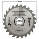 Ver imagem 2 de Disco de Serra Circular 24 Dentes 20x180mm | 03 Un