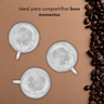 Kit Jogo Xícaras Café Chá Capuccino Vidro 3 Peças 280 ml - 4