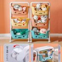 Ver mais imagens de Organizador de Brinquedos Infantil com 3 Prateleiras