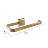 Kit Porta Papel Higiênico e Porta Toalha de Rosto Luxo Dourado Gold - 4