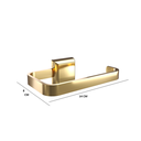 Ver imagem 5 de Kit Porta Papel Higiênico e Porta Toalha de Rosto Luxo Dourado Gold