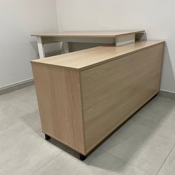 Escrivaninha Mesa Escritório e Home Office em L Home Office 3 Gavetas 4 Nichos 160,3cm Industrial Carvalho E Grafito E Branco - 20