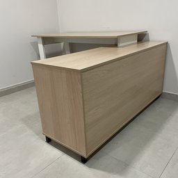 Escrivaninha Industrial para Escritório e Home Office em L 3 Gavetas 4 Nichos Home Office  - 20