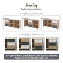 Ver imagem 6 de Escrivaninha Industrial Mesa Escritório e Home Office em L 3 Gavetas 4 Nichos Home Office