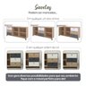 Escrivaninha Industrial para Escritório e Home Office em L 3 Gavetas 4 Nichos Home Office  - 6