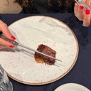 Ver mais imagens de Faca de Mesa para Churrasco Aço Inox 24cm Modelo Prateada Lâmina Serrilhada Talher