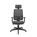 Ver imagem 1 de Cadeira de Escritório Presidente Brizza Braço 3d Autocompensador Revestimento Couro Ecológico- Plaxm