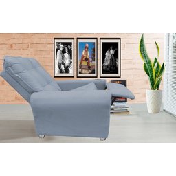 Poltrona Reclinavel Sala De Estar Astra Amamentação Grafitte - 1