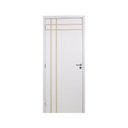 Ver imagem 3 de Kit Porta de Madeira Decorada 215x74cm com Batente de MDF Ultra 16cm Mantiqueira MGM Branco