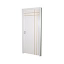 Ver imagem 2 de Kit Porta de Madeira Decorada 215x74cm com Batente de MDF Ultra 16cm Mantiqueira MGM Branco