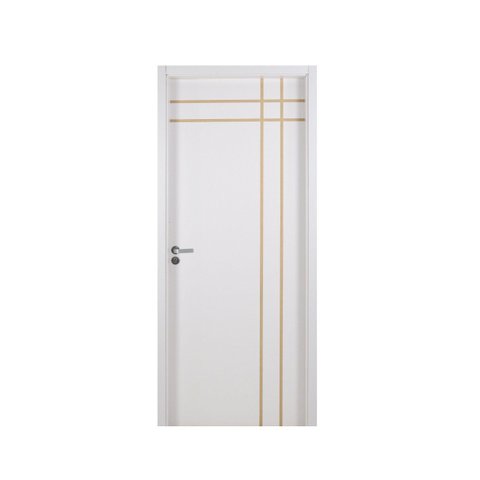 Kit Porta de Madeira Decorada 215x74cm com Batente de MDF Ultra 16cm Mantiqueira MGM Branco