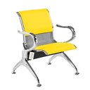 Ver imagem 1 de Cadeira Longarina com Est Cromada 1 Lugar Colors Amarelo