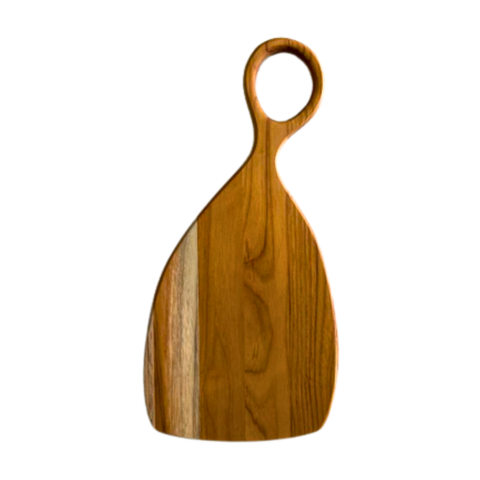 Tábua de Corte Royal M com Cabo – Madeira de Teca 45x25x2cm