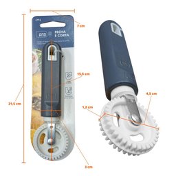 Cilindro de Massas Elétrico Talharim Preto 28cm Bivolt 1007 Malta com Corta e Fecha - 5