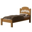 Ver imagem 2 de Cama de Solteiro 100% MDF 107cm x 94cm x 195cm Iris Marrom/Nature/Off White