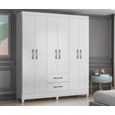 Ver imagem 1 de Guarda Roupa Roupeiro Moval Solteiro Panamá Branco