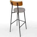 Ver mais imagens de Kit 03 Banquetas Alta Cozinha Sala Jantar Aço Milão L02 Couríssimo Whisky Linho Bege - Lyam Decor