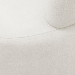 Kit 02 Poltronas Orgânicas Giratória Living Glee Bouclê Off White - Desk Design - 11
