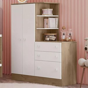 Guarda Roupa Roupeiro com Cômoda Doce Sonnho - Q Move