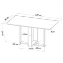 Ver imagem 3 de Mesa de Jantar 4 Lugares Shirley Mel/nude/off White - Pnr Móveis