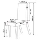 Ver imagem 4 de Mesa de Jantar 4 Lugares Shirley Mel/nude/off White - Pnr Móveis